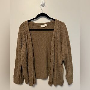 Vince Camuto Army Green cardigan with buttons